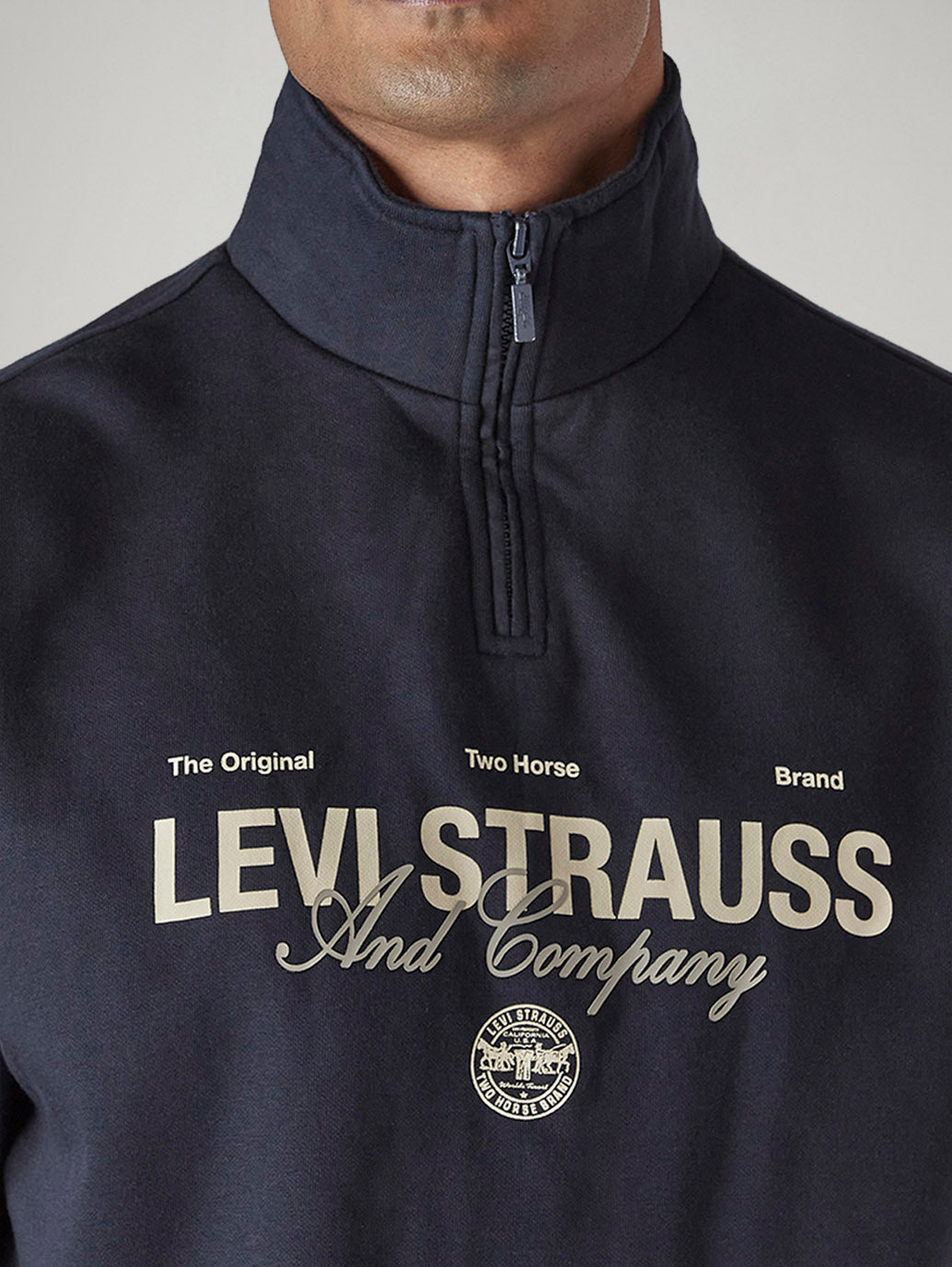 Men's Typography Printed Regular Fit Sweatshirt - Detail View