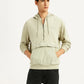 Men's Brand Logo Beige Hooded Sweatshirt - Styleshot View