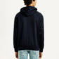 Men's Graphic Black Hooded Sweatshirt - Back View