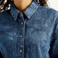 Women's Washed Relaxed Fit Denim Shirt - 20 View