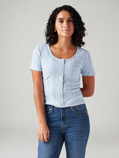 Women's Textured Slim Fit T-Shirt-image-14