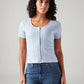 Women's Textured Slim Fit T-Shirt - Front View