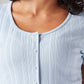 Women's Textured Slim Fit T-Shirt - Detail View