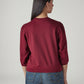 Women's Embellished Maroon Crew Neck Top - 20 View