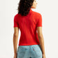 Women's Textured Slim Fit Shirt - Back View
