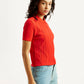 Women's Textured Slim Fit Shirt - Side View