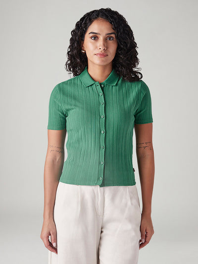 levi's Women's Textured Slim Fit Ribbed Shirt-picture-28