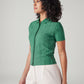 Women's Textured Slim Fit Ribbed Shirt - Side View