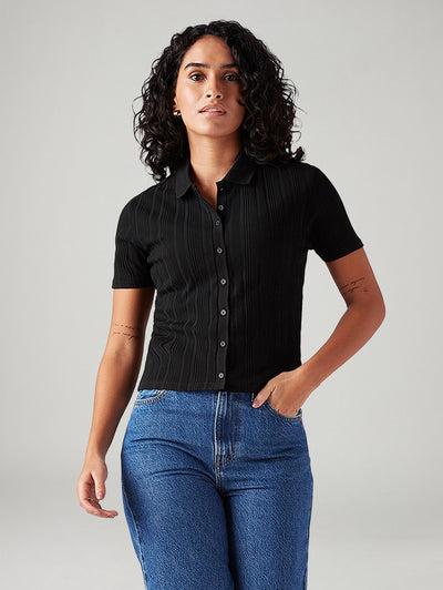 Women's Textured Slim Fit Shirt