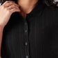 Women's Textured Slim Fit Shirt - Detail View
