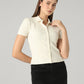 Women's Solid Slim Fit Ribbed T-Shirt - Styleshot View