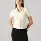 Women's Solid Slim Fit Ribbed T-Shirt - Front View