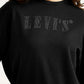 Women's Brand Logo Black Crew Neck Sweatshirt - Detail View