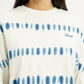 Women's Tie-Dye Off White Crew Neck Sweatshirt - Detail View