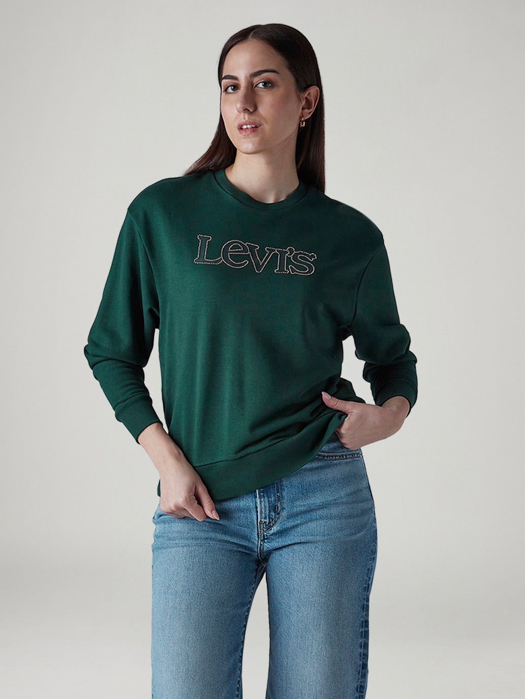 Women's Logo Printed Regular Fit Sweatshirt