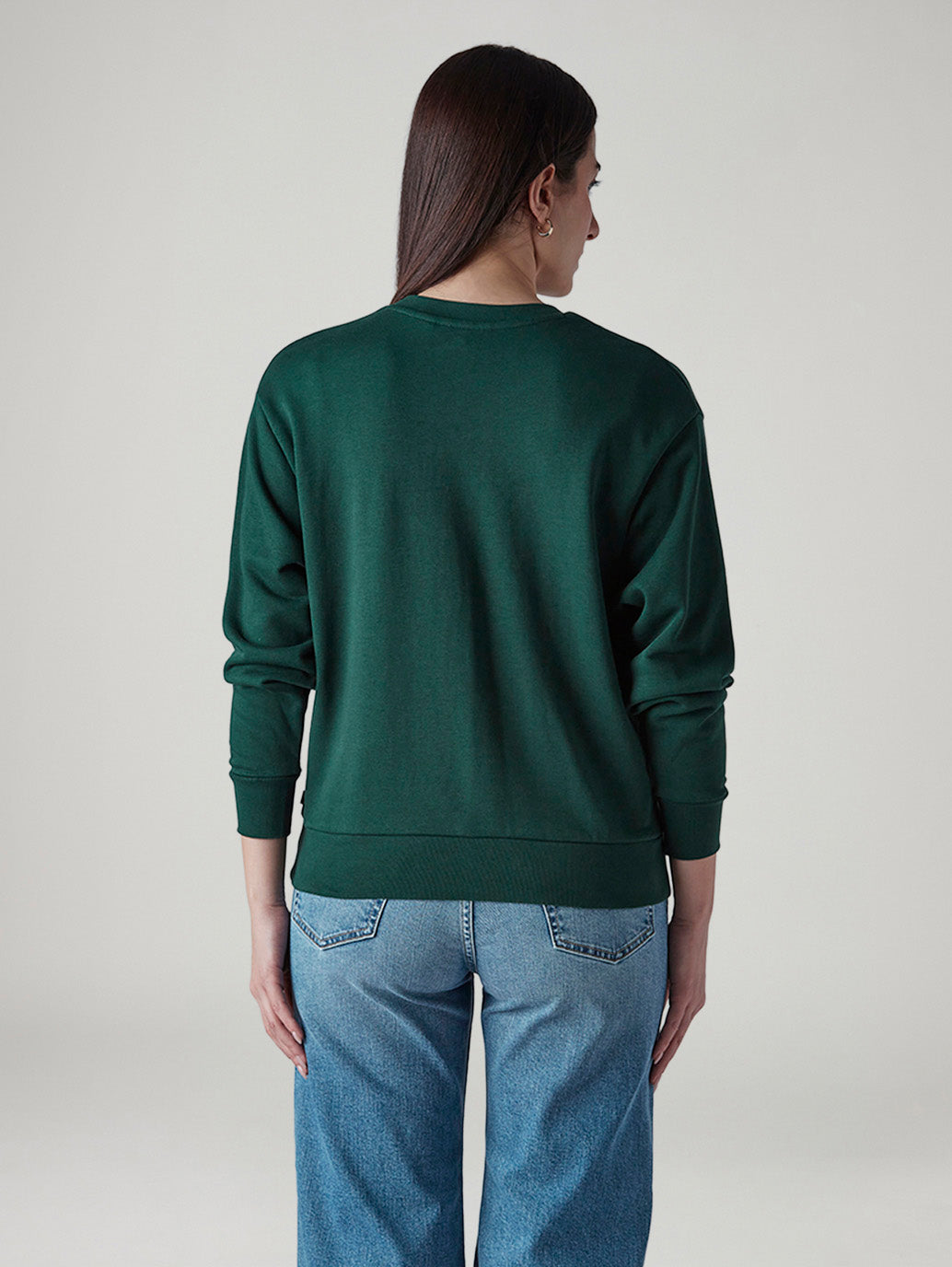 Women's Logo Printed Regular Fit Sweatshirt - Back View