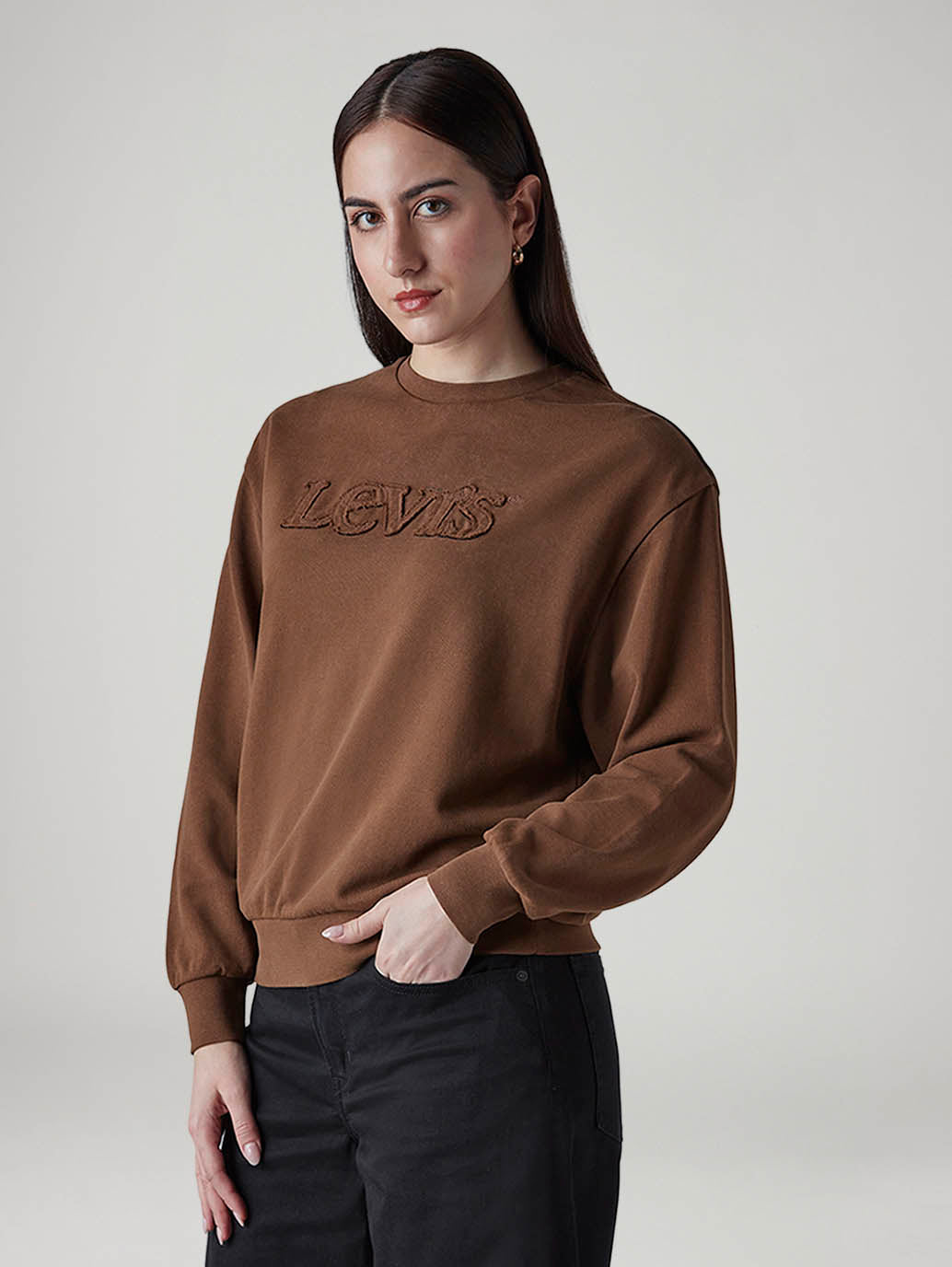 Women's Textured Regular Fit Sweatshirt - 20 View