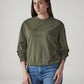 Women's Embroidered Regular Fit Sweatshirt - Styleshot View