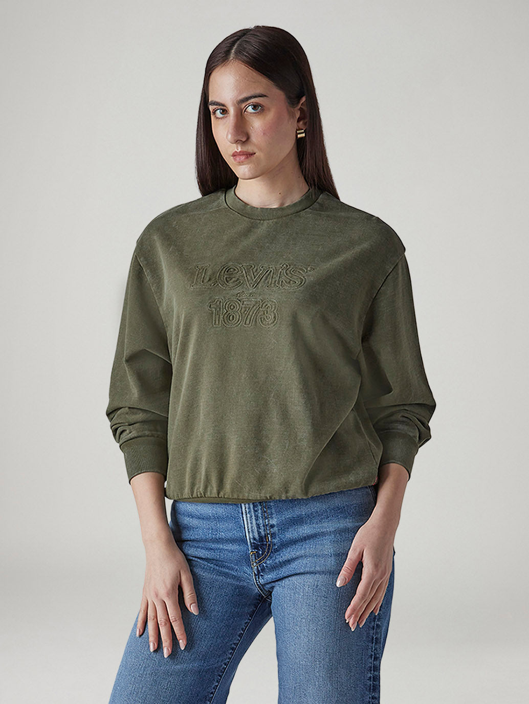 Women's Embroidered Regular Fit Sweatshirt