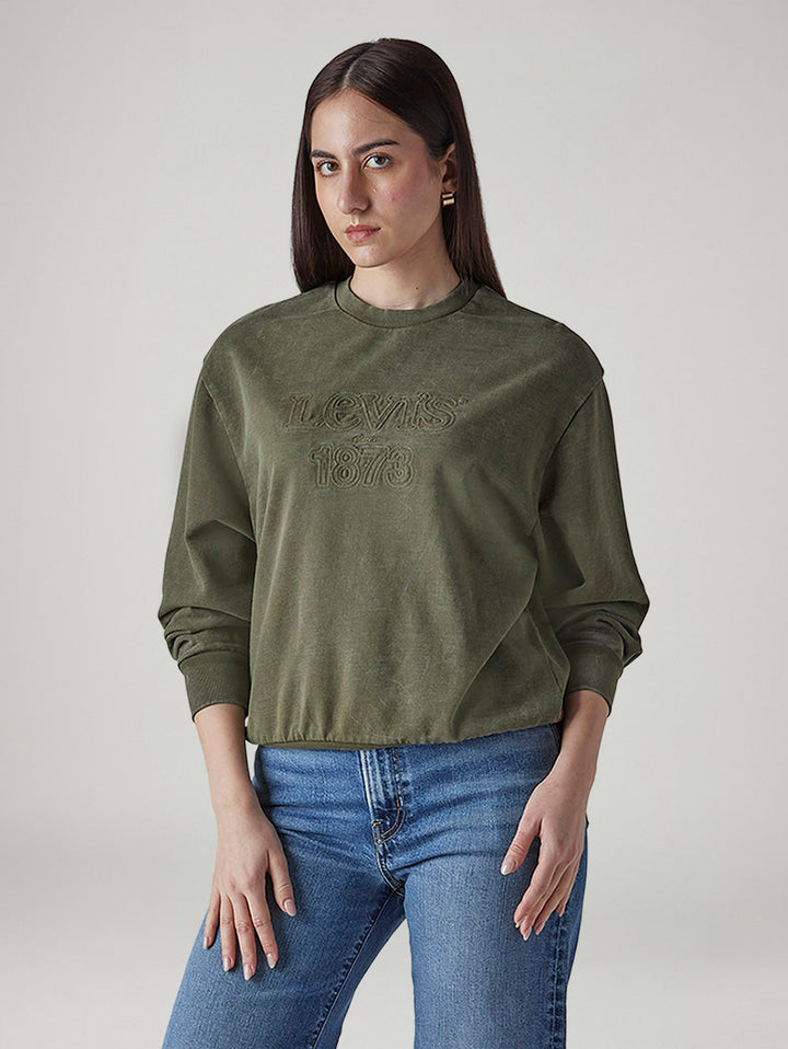 Women's Embroidered Regular Fit Sweatshirt