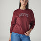 Women's Logo Printed Regular Fit Sweatshirt - Front View