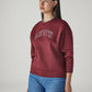 Women's Logo Printed Regular Fit Sweatshirt - Side View
