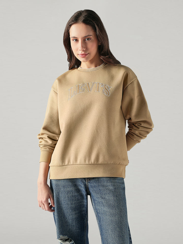 Women's Logo Printed Regular Fit Sweatshirt
