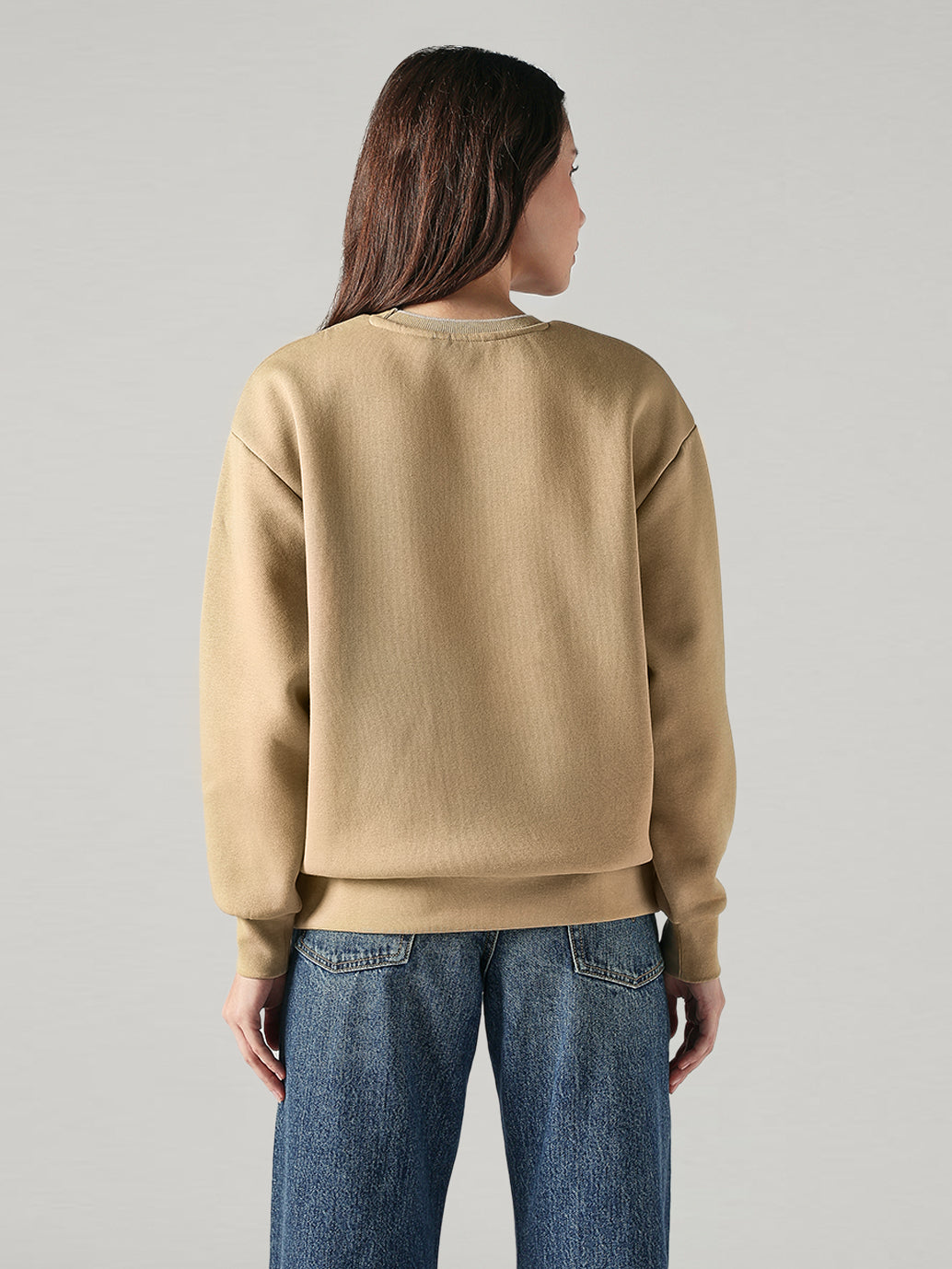 Women's Logo Printed Regular Fit Sweatshirt - Back View