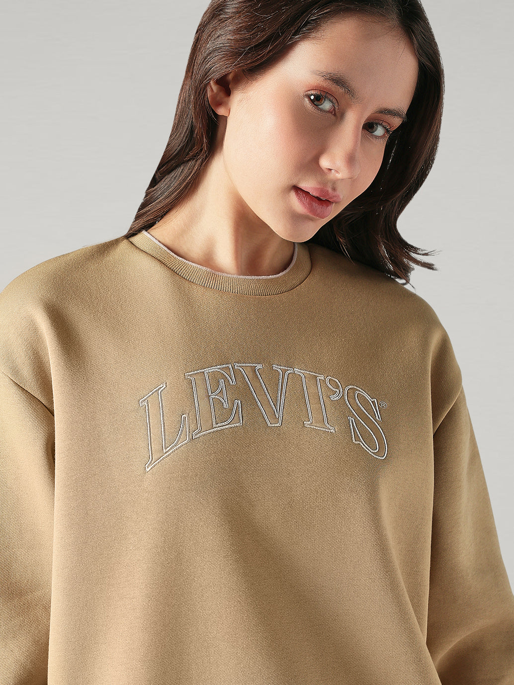 Women's Logo Printed Regular Fit Sweatshirt - Detailshot View