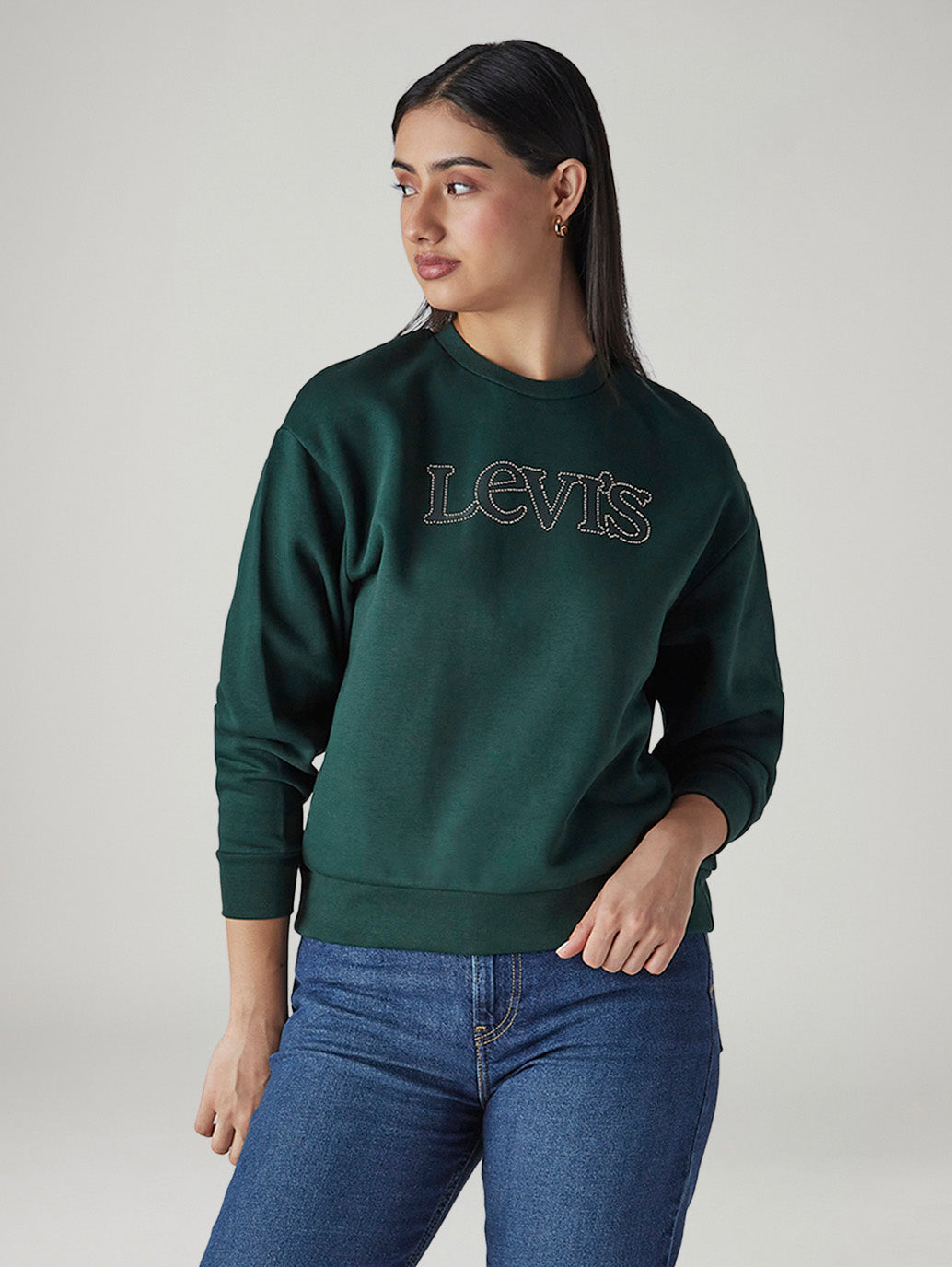 Women's Logo Printed Regular Fit Sweatshirt