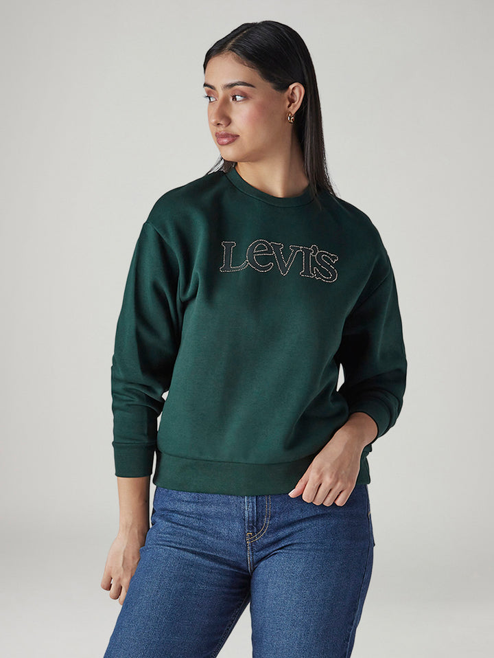 Women's Logo Printed Regular Fit Sweatshirt