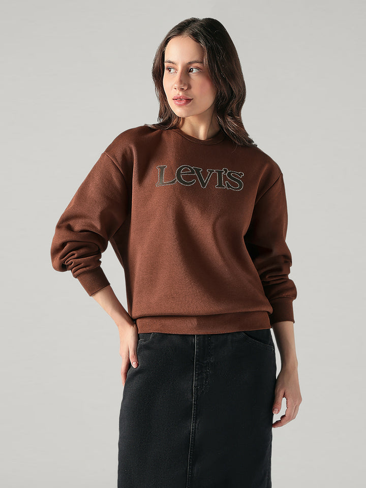 Women's Logo Printed Regular Fit Sweatshirt