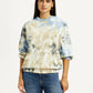 Women's Tie-Dye Multi Color Crew Neck Sweatshirt - Styleshot View