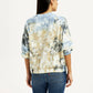 Women's Tie-Dye Multi Color Crew Neck Sweatshirt - Back View