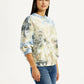 Women's Tie-Dye Multi Color Crew Neck Sweatshirt - Side View
