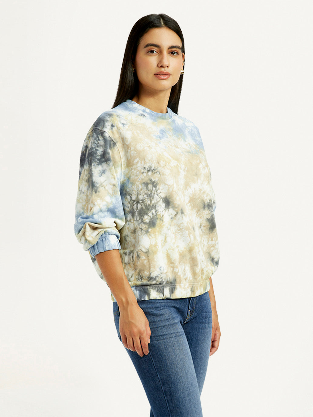 Women's Tie-Dye Multi Color Crew Neck Sweatshirt – Levis India Store