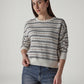 Women's Printed Relaxed Fit Sweater - Front View