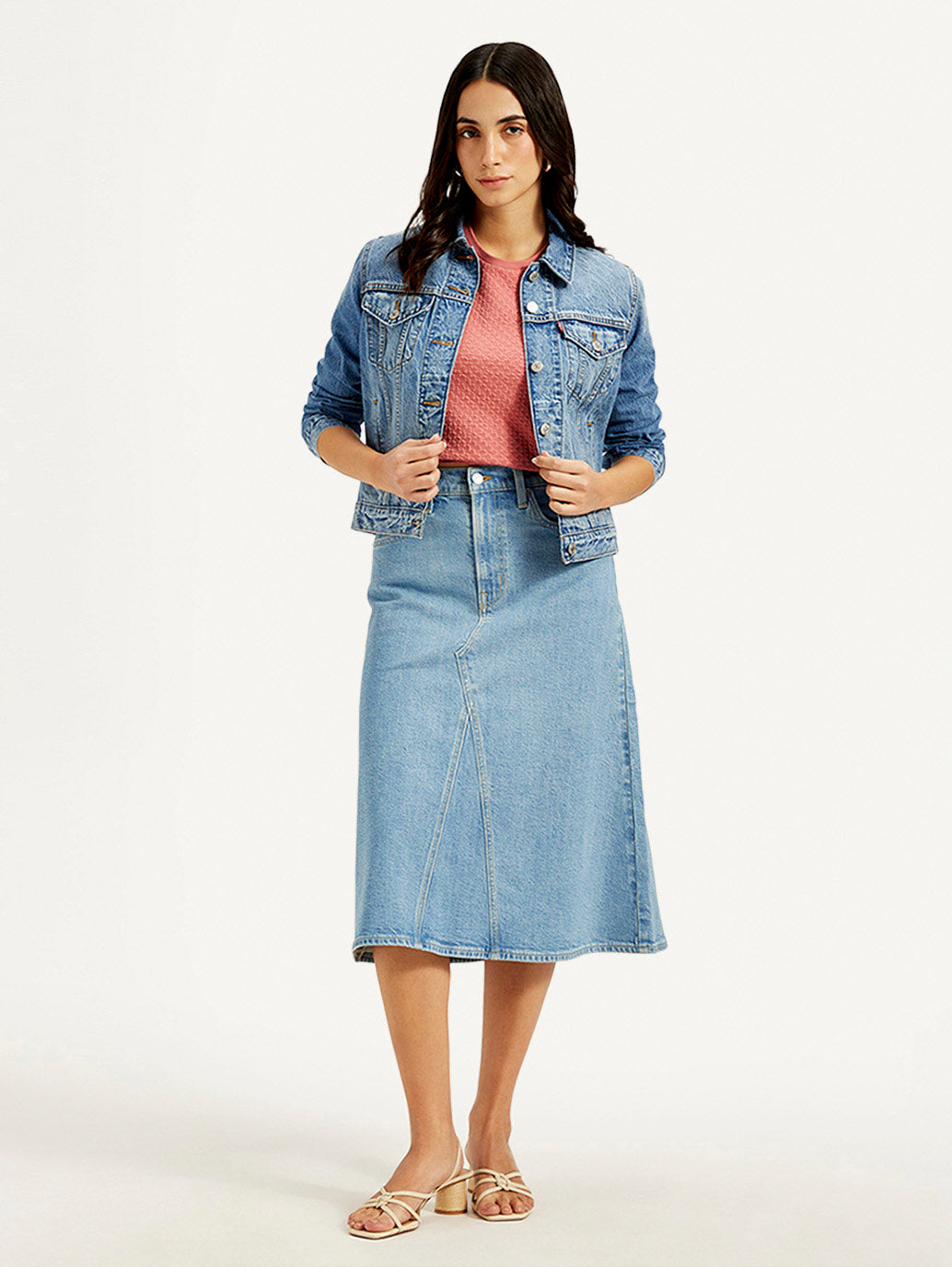 Clothing Womens Summer Skirts Elastic Waist Boho Chiffon Maxi