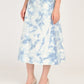 Women's Mid Rise Light Blue Regular Fit Skirt - side View