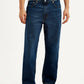 Men's 578 Dark Blue Loose Fit Mid Rise Jeans - Front View