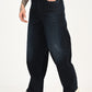 Men's 578 Dark Blue Loose Fit Mid Rise Jeans - side View