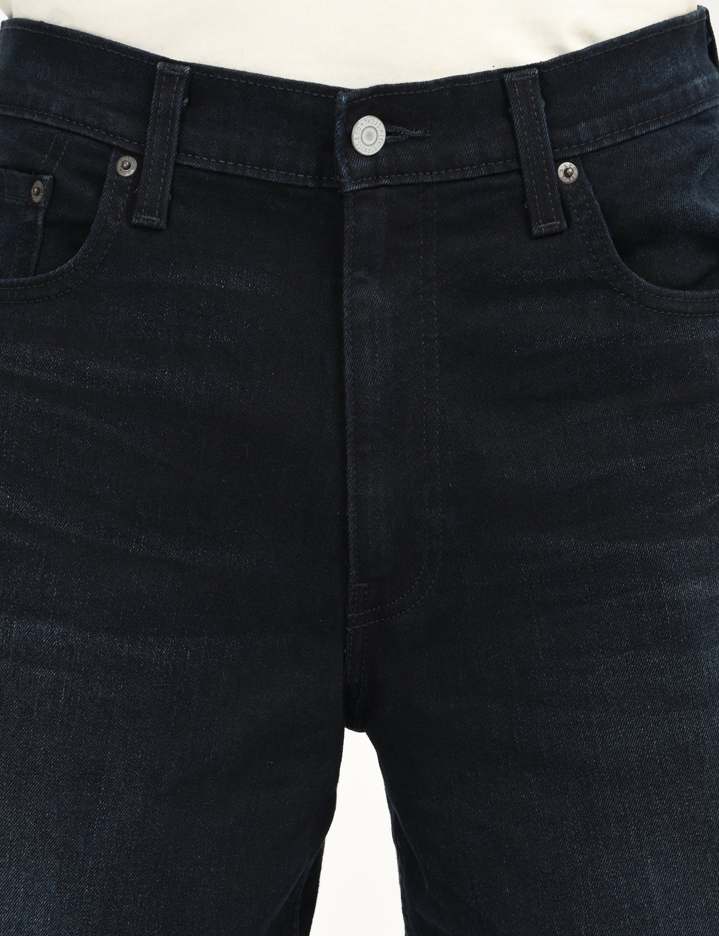 Men's 578 Dark Blue Loose Fit Mid Rise Jeans - deatil View