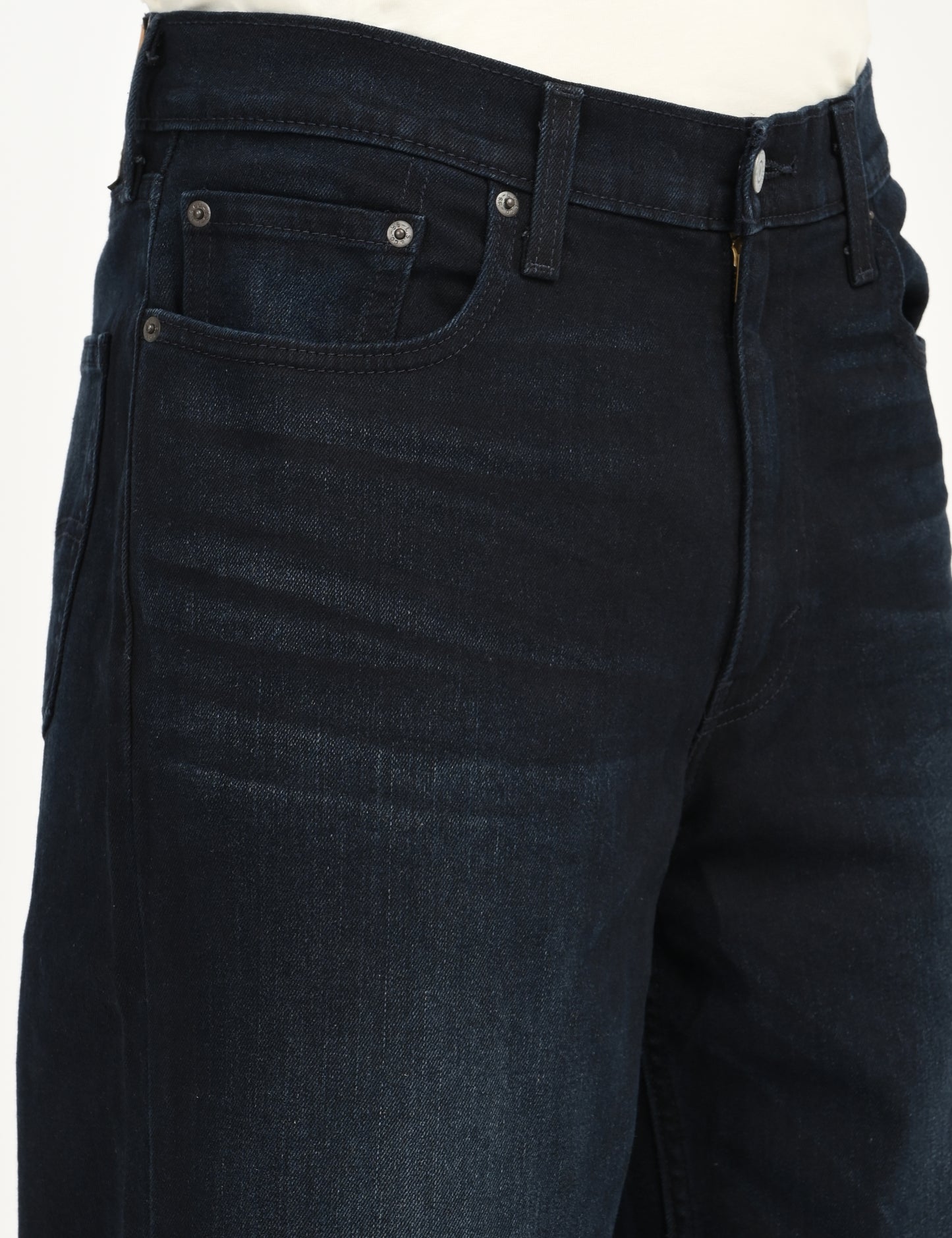 Men's 578 Dark Blue Loose Fit Mid Rise Jeans - deatil View