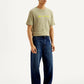 Men's 578 Dark Blue Baggy Fit Mid Rise Jeans - Side View