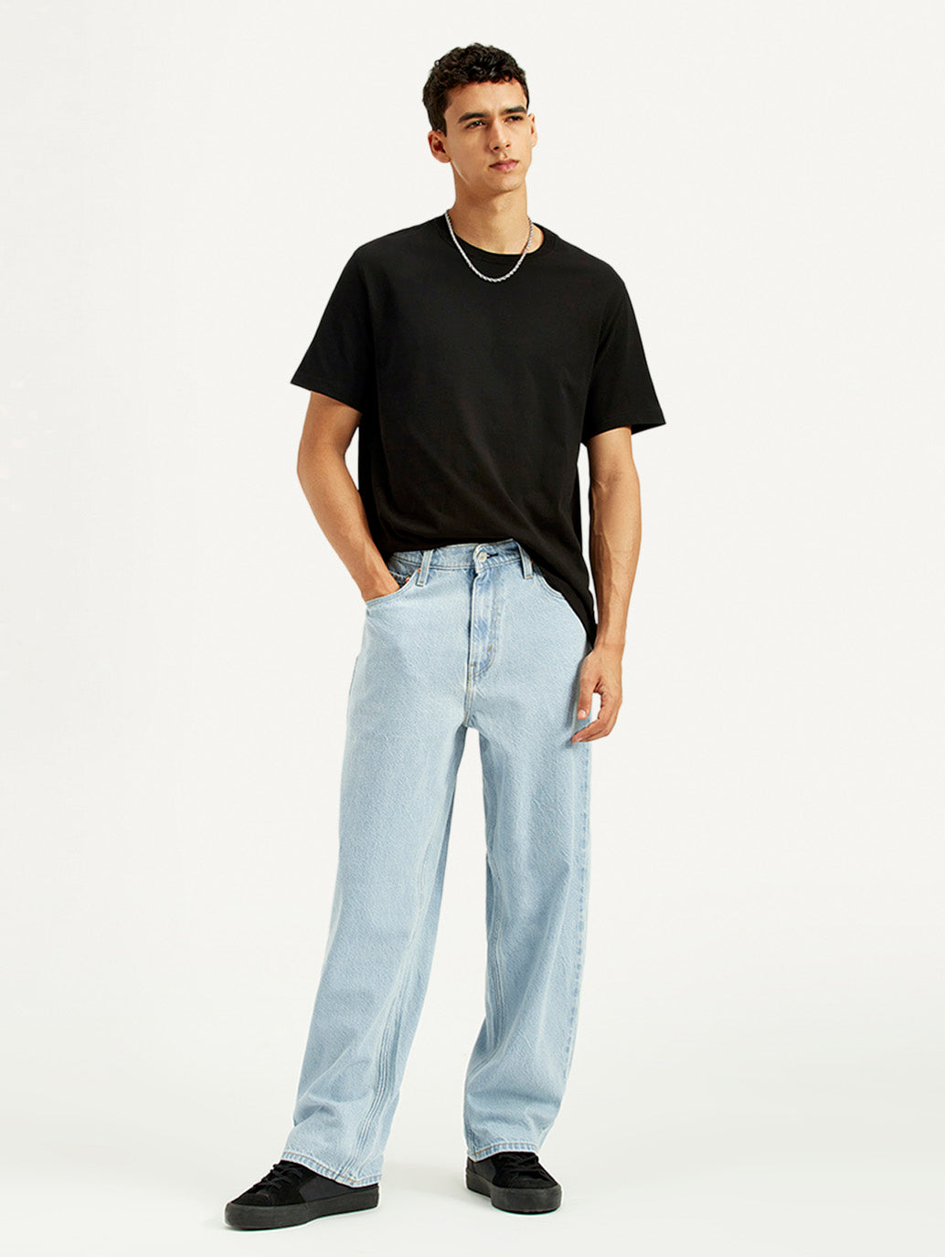 Men's 578 Light Indigo Loose Fit Mid Rise Jeans - Styleshot View