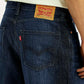 Men's 578 Dark Blue Baggy Fit Mid Rise Jeans - Detail View