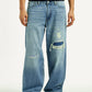 Men's 578 Light Blue Baggy Fit Mid Rise Jeans - front View