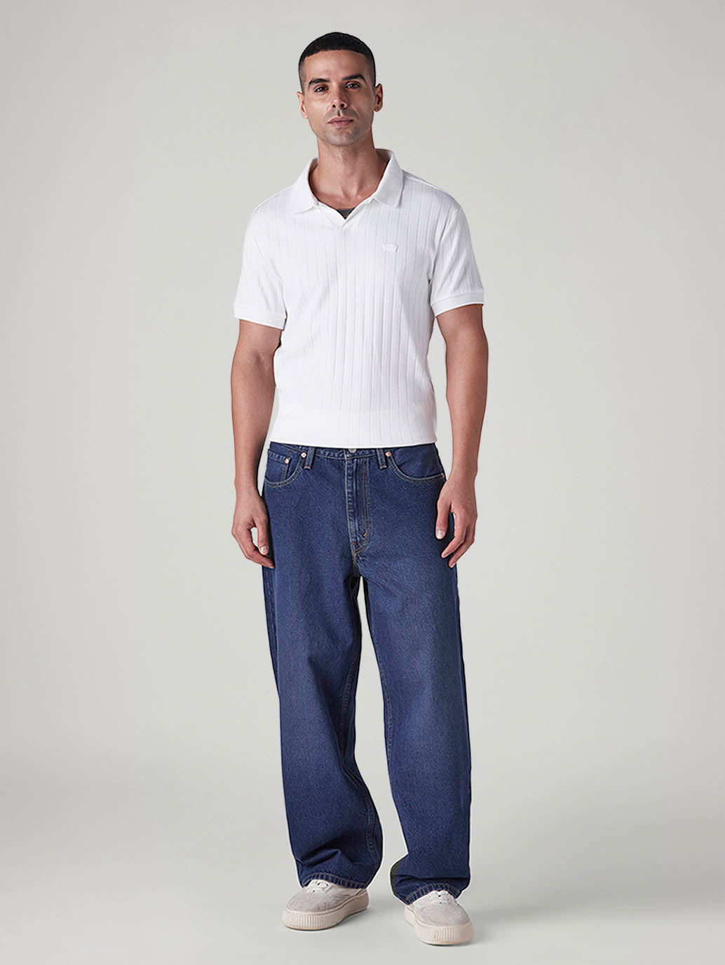 Men's 578 Indigo Baggy Fit Mid Rise Jeans - Front View