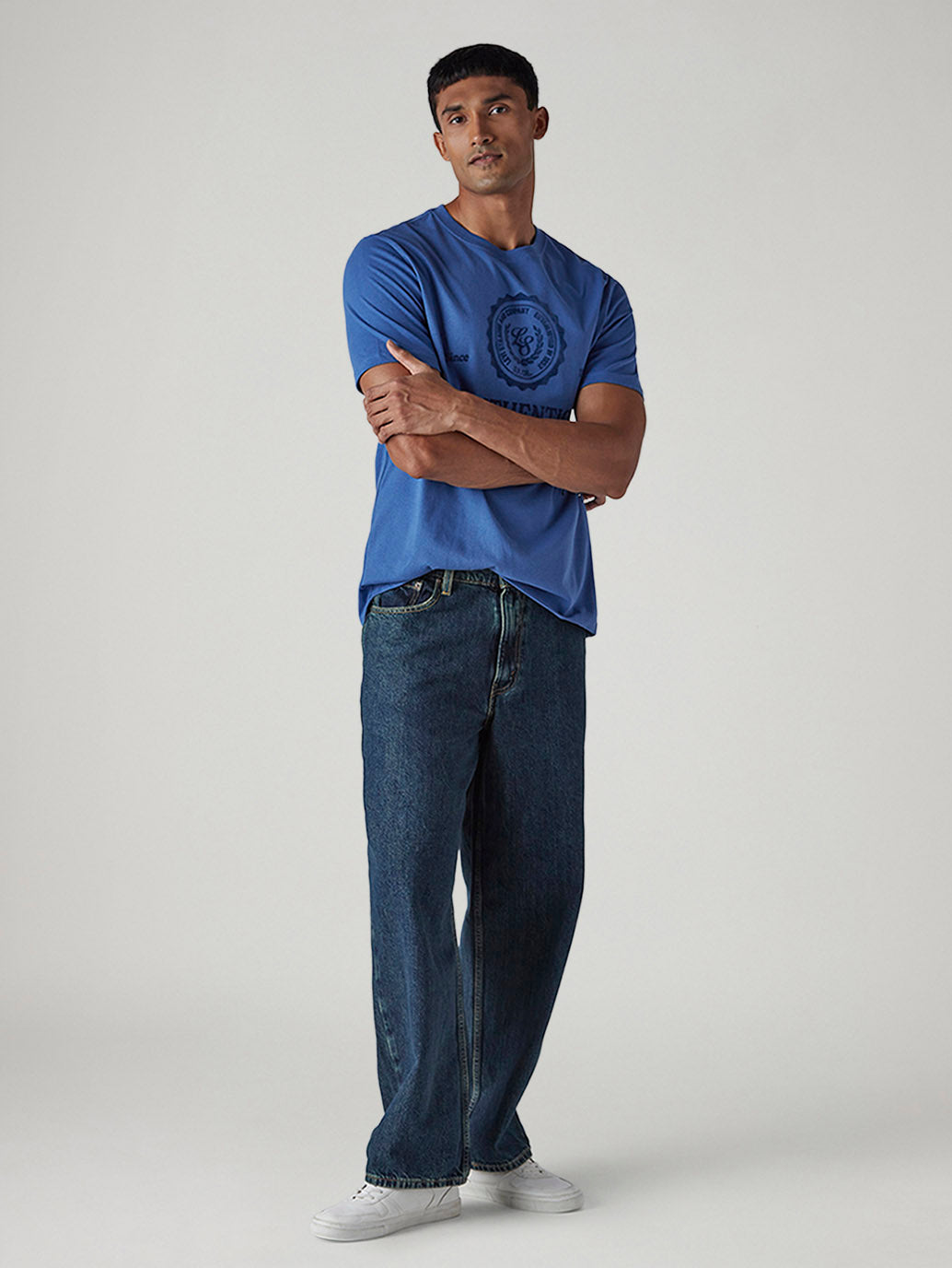 Men's 578 Dark Indigo Baggy Fit Mid Rise Jeans