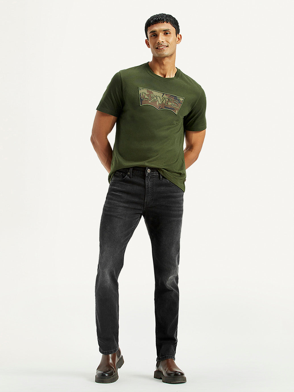 Men's 511 Black Slim Fit Mid Rise Jeans